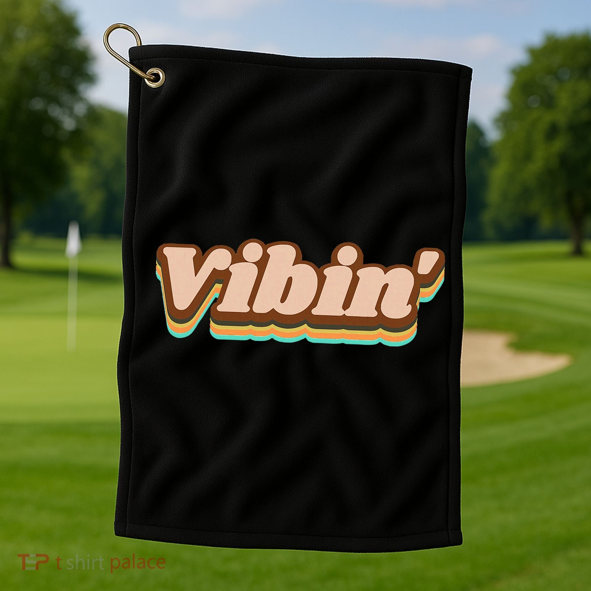 Vibin Fun Retro Golf Towel