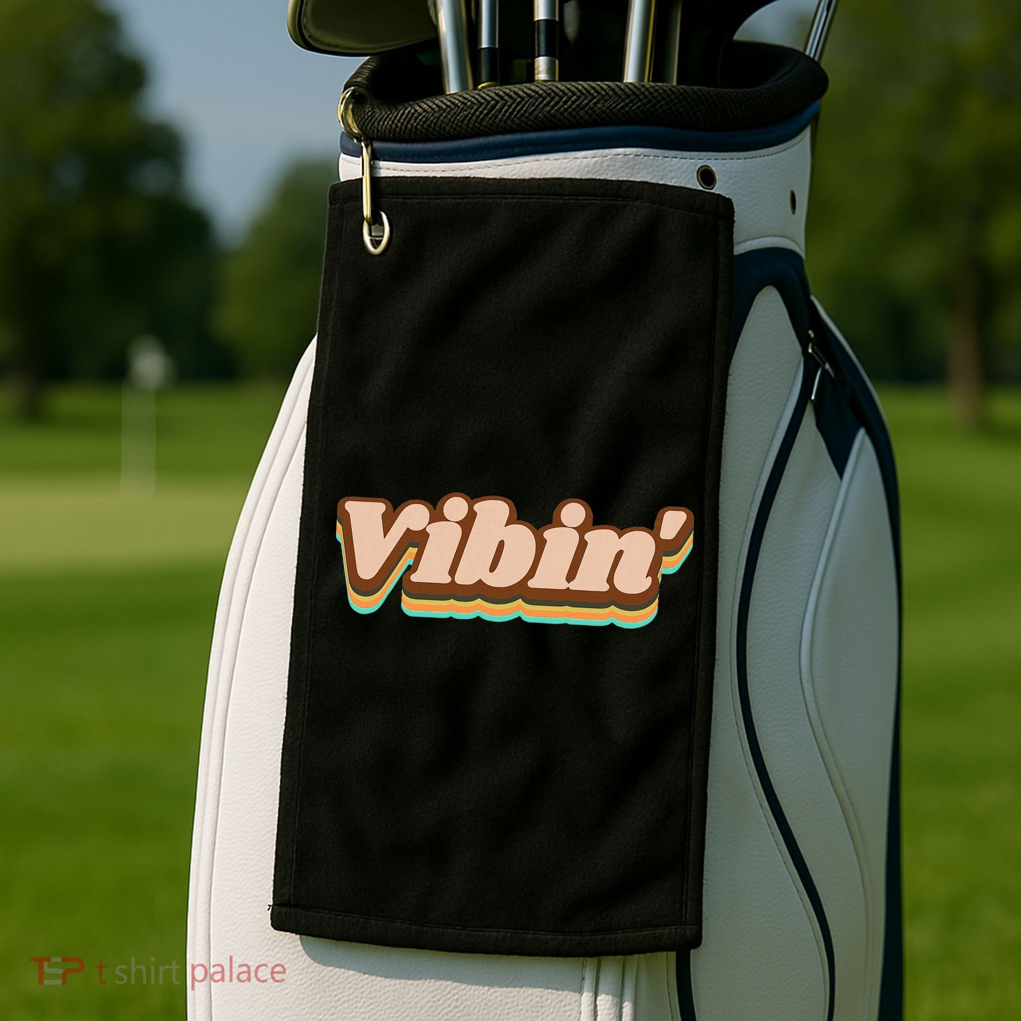 Vibin Fun Retro Golf Towel