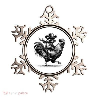 Vintage Funny Raccoon With Cowboy Hat Ornament