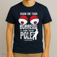Vintage Funny Show Me Your Bobbers ILl Show You My Pole T-Shirt thumb 3