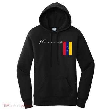 Venezuela Flag Signature Patriotic Pole Gift Women's Hoodie