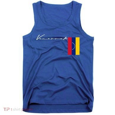 Venezuela Flag Signature Patriotic Pole Gift Tank Top