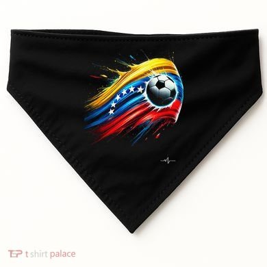 Venezuelan Flag Soccer USA-Made Doggie Bandana