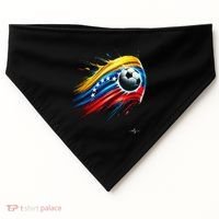 Venezuelan Flag Soccer USA-Made Doggie Bandana thumb 0