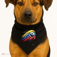 Venezuelan Flag Soccer USA-Made Doggie Bandana thumb 1