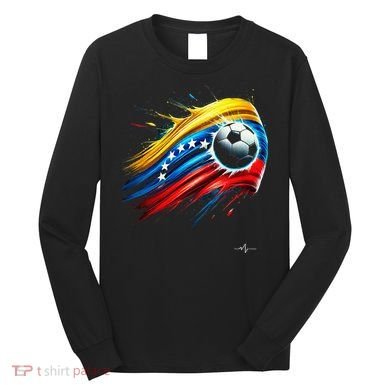 Venezuelan Flag Soccer Long Sleeve Shirt