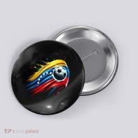 Venezuelan Flag Soccer Button thumb 0
