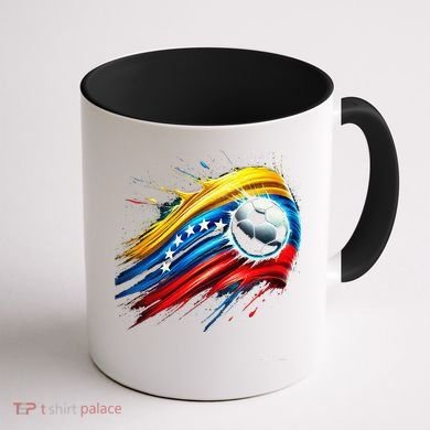 Venezuelan Flag Soccer Coffee Mug back