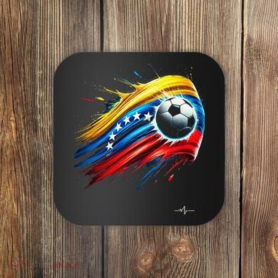 Venezuelan Flag Soccer Coaster