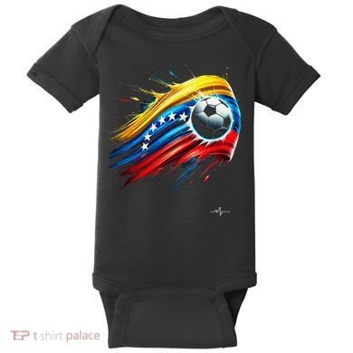Venezuelan Flag Soccer Baby Bodysuit