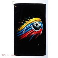 Venezuelan Flag Soccer Golf Towel thumb 0
