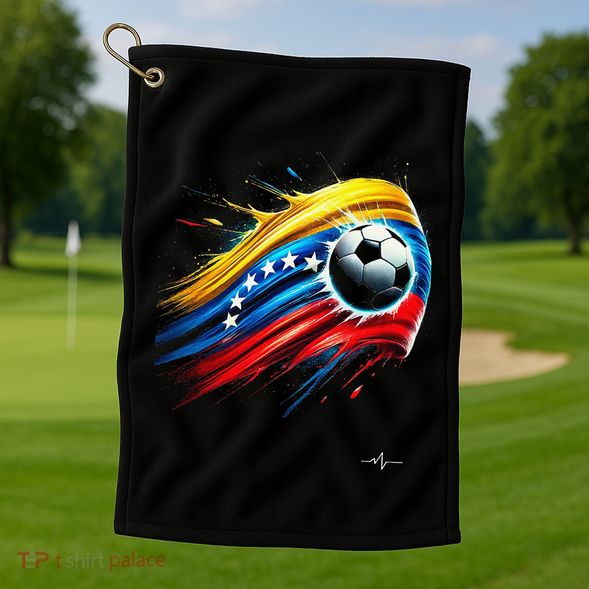 Venezuelan Flag Soccer Golf Towel