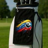 Venezuelan Flag Soccer Golf Towel thumb 2