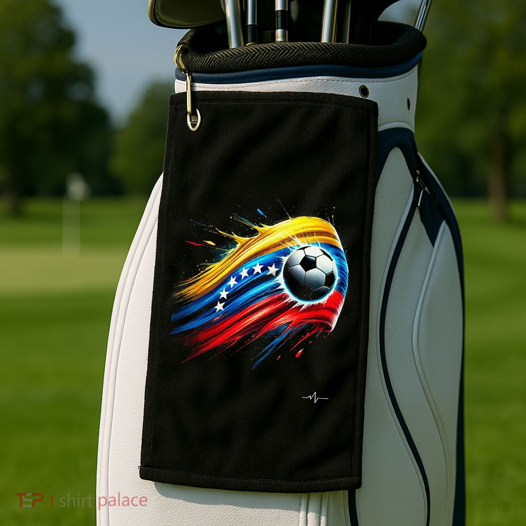 Venezuelan Flag Soccer Golf Towel