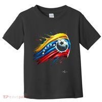 Venezuelan Flag Soccer Toddler T-Shirt thumb 0