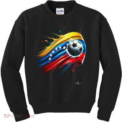 Venezuelan Flag Soccer Kids Sweatshirt