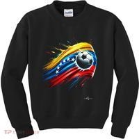 Venezuelan Flag Soccer Kids Sweatshirt thumb 0