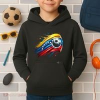Venezuelan Flag Soccer Kids Hoodie thumb 2