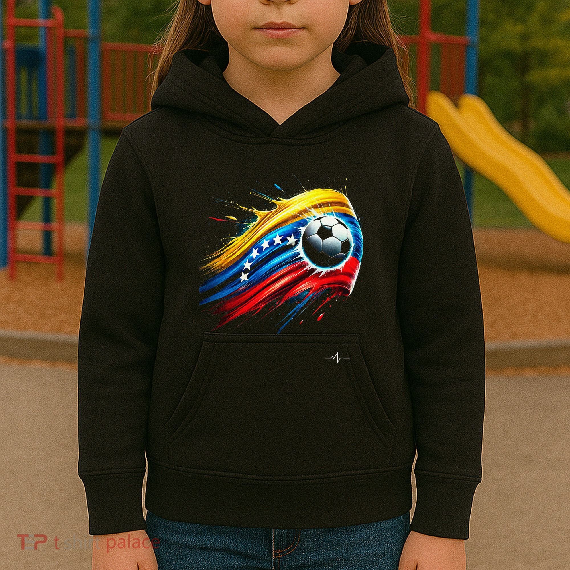 Venezuelan Flag Soccer Kids Hoodie