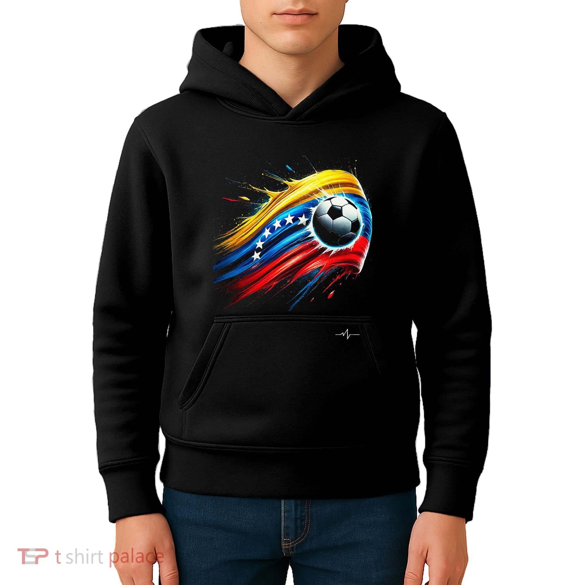 Venezuelan Flag Soccer Kids Hoodie