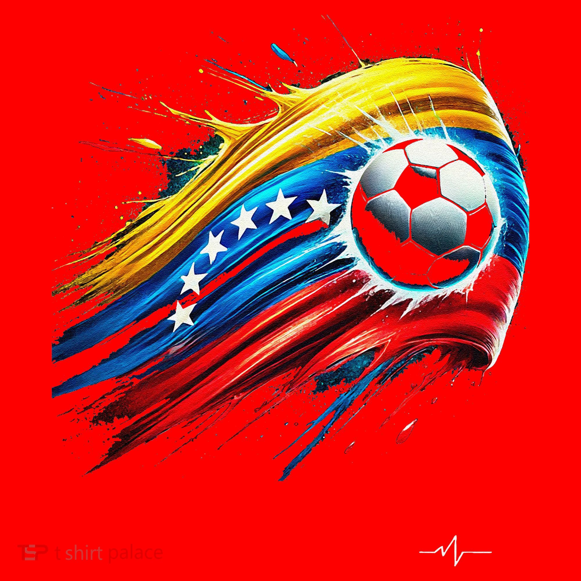 Venezuelan Flag Soccer Santa Hat