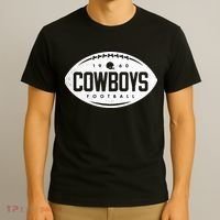 Vintage Football Shape Dallas T-Shirt thumb 3