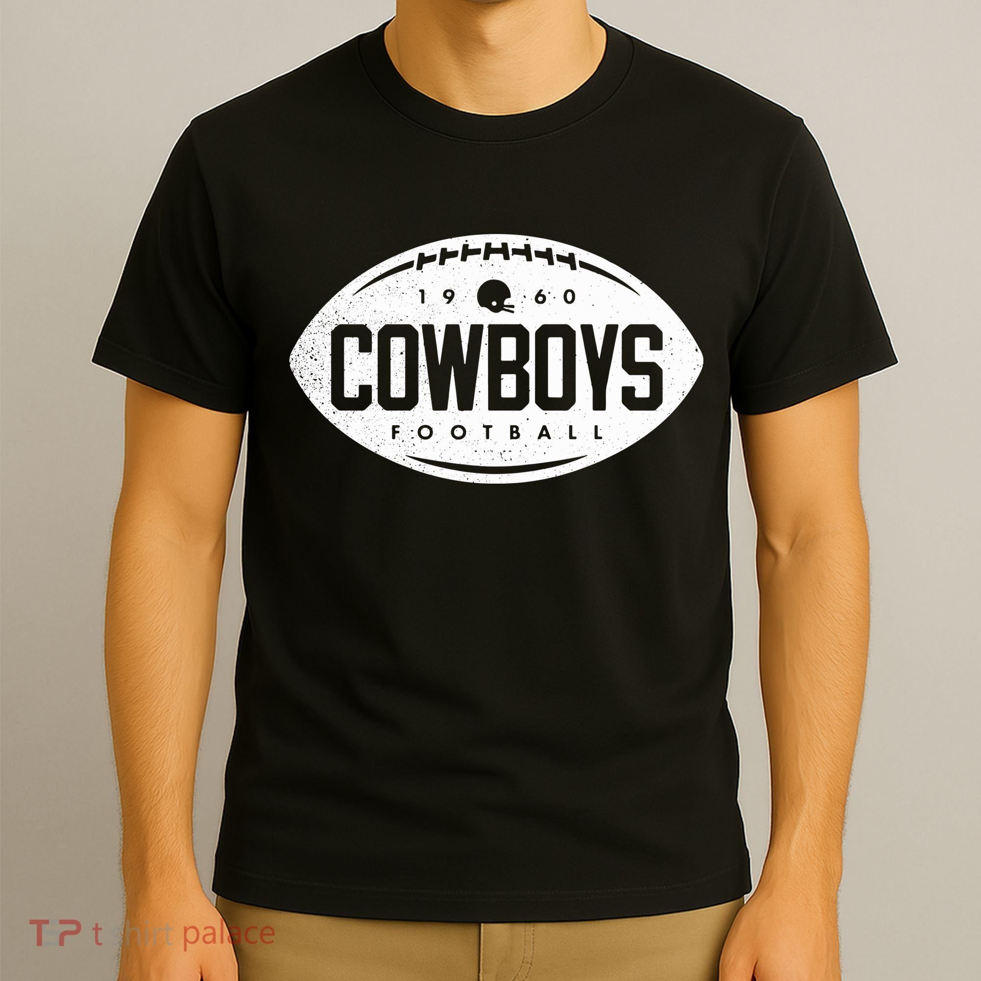 Vintage Football Shape Dallas T-Shirt
