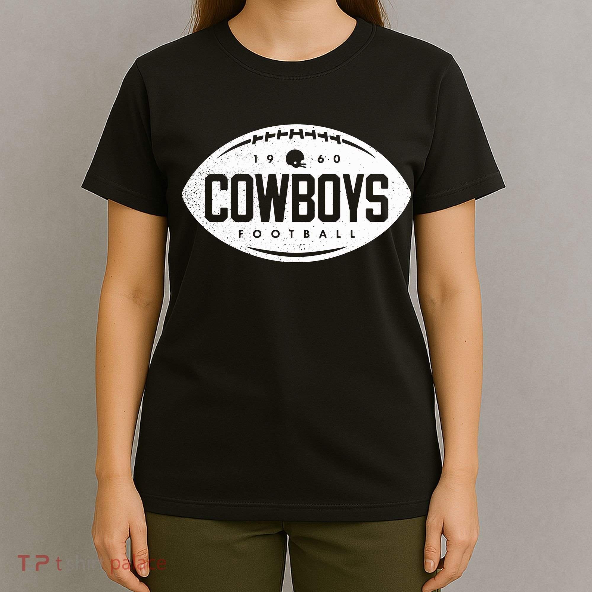 Vintage Football Shape Dallas T-Shirt