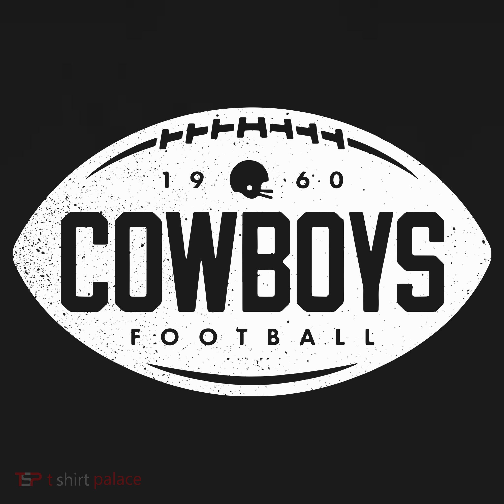 Vintage Football Shape Dallas T-Shirt