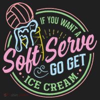 Volleyball Funny Soft Serve Saying Women's Sweatshirt thumb 2