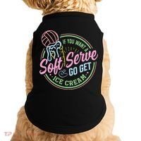 Volleyball Funny Soft Serve Saying Doggie Tank thumb 0