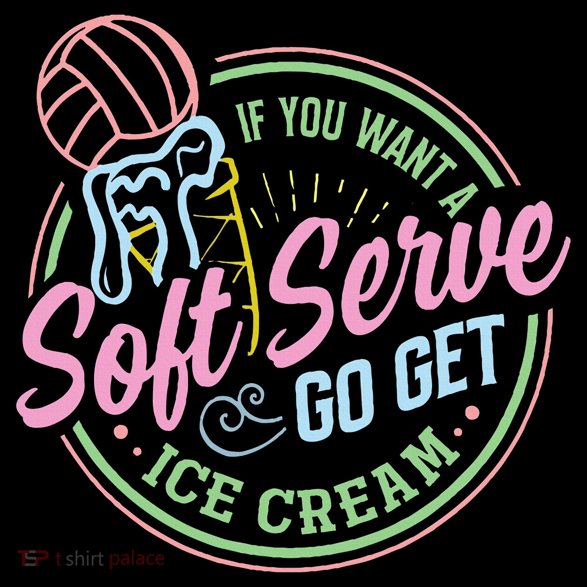 Volleyball Funny Soft Serve Saying Apron