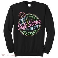 Volleyball Funny Soft Serve Saying Sweatshirt thumb 0