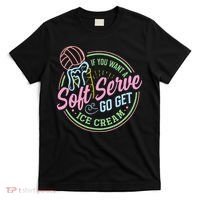 Volleyball Funny Soft Serve Saying T-Shirt thumb 0