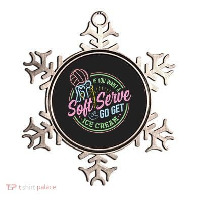 Volleyball Funny Soft Serve Saying Ornament