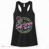 Volleyball Funny Soft Serve Saying Women's Tank Top thumb 0