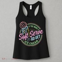 Volleyball Funny Soft Serve Saying Women's Tank Top thumb 3