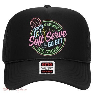 Volleyball Funny Soft Serve Saying Hat