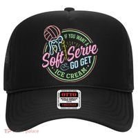 Volleyball Funny Soft Serve Saying Hat thumb 0