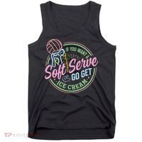 Volleyball Funny Soft Serve Saying Tank Top thumb 0