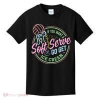 Volleyball Funny Soft Serve Saying Kids T-Shirt thumb 0