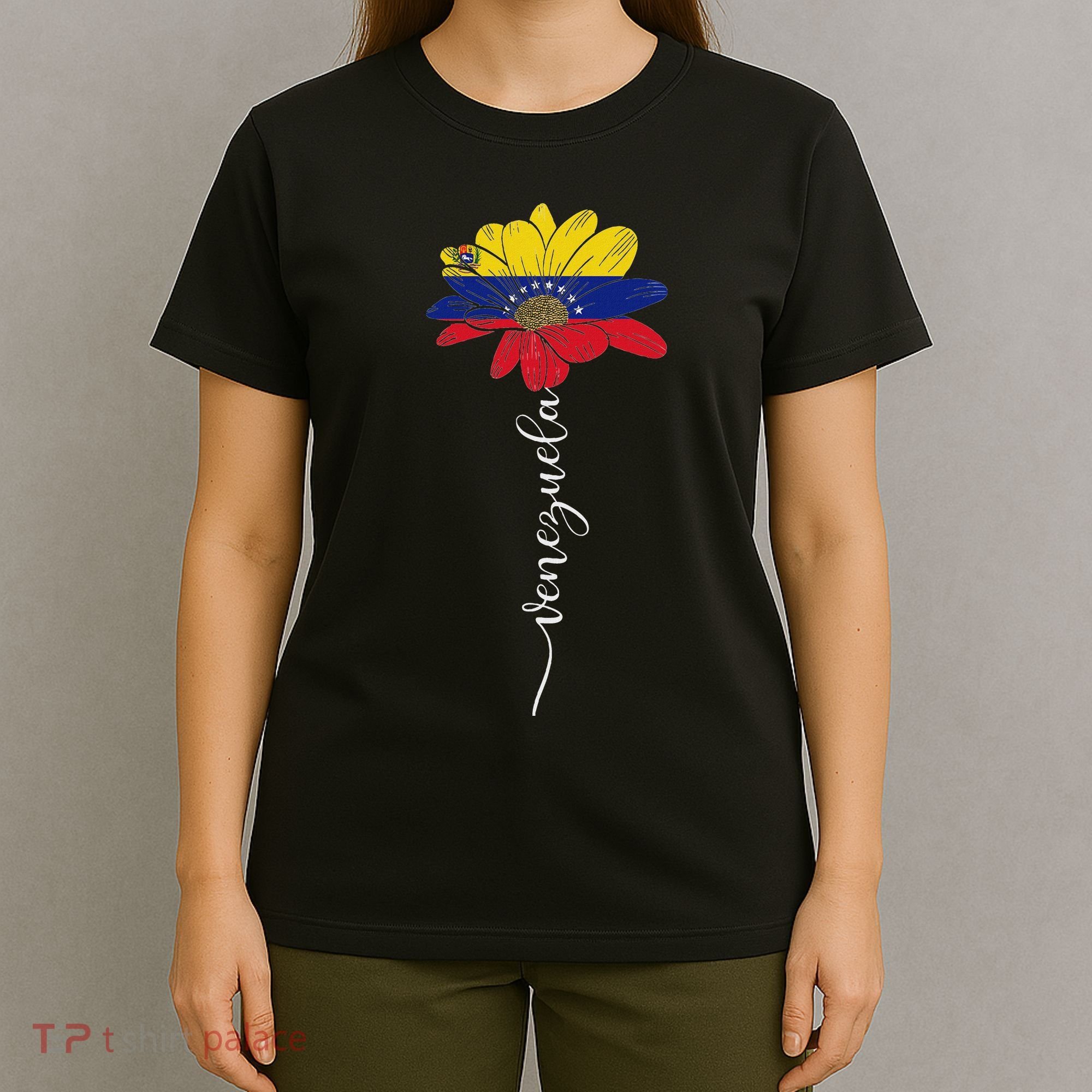 Venezuela Flag Sunflower Vintage Venezuelans Lover T-Shirt