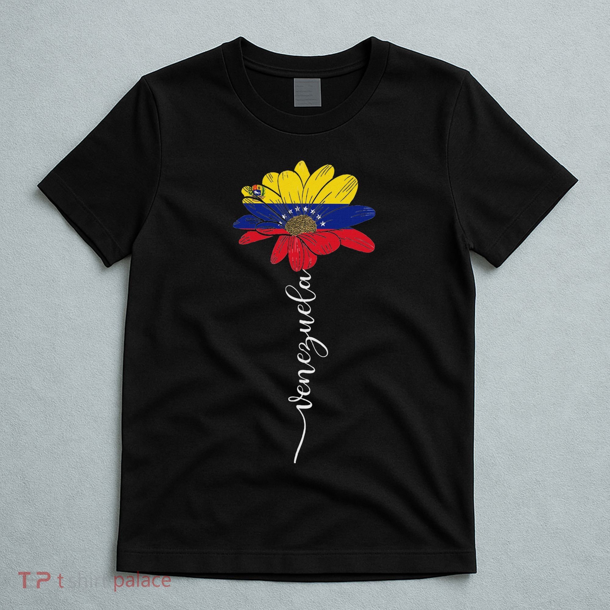 Venezuela Flag Sunflower Vintage Venezuelans Lover T-Shirt
