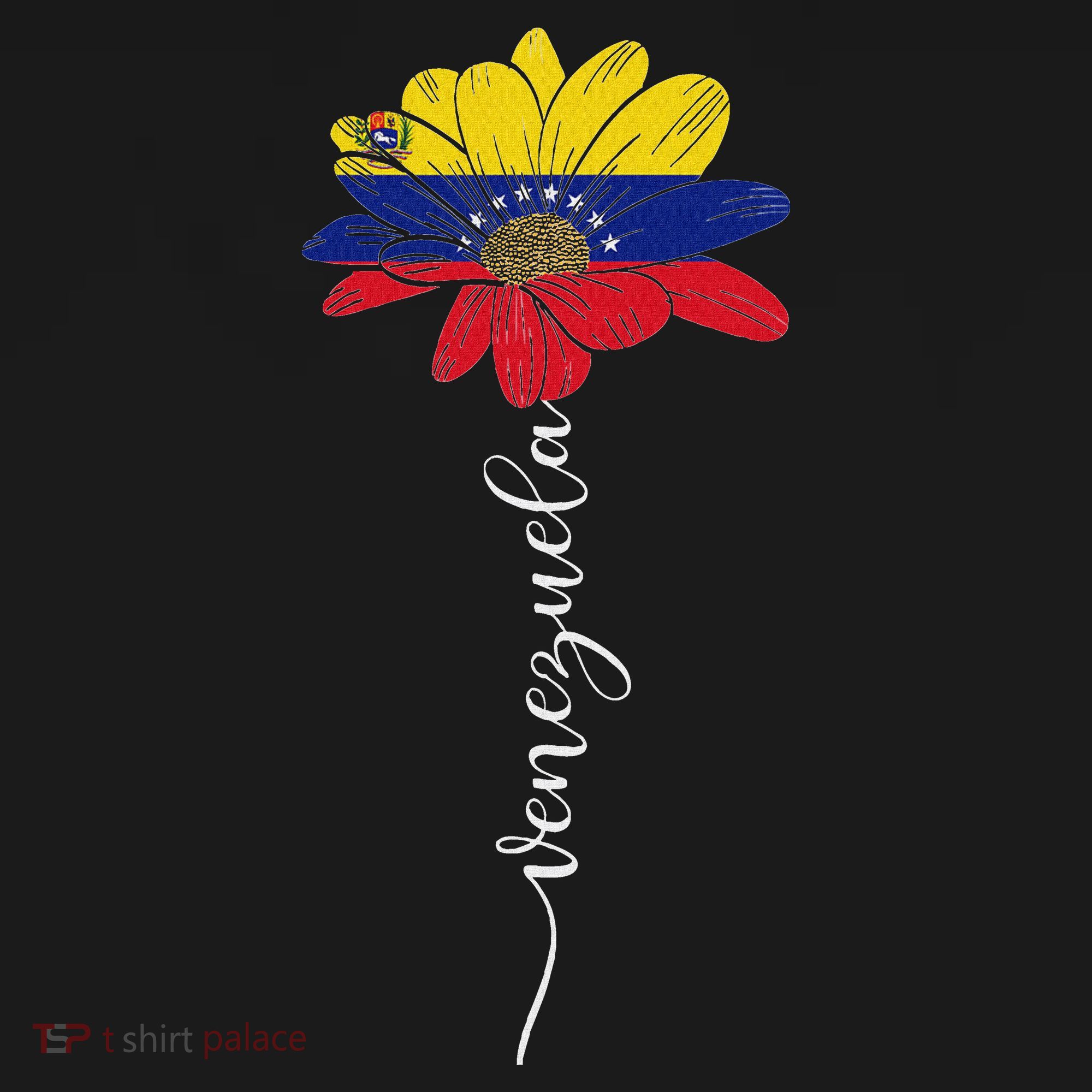 Venezuela Flag Sunflower Vintage Venezuelans Lover T-Shirt