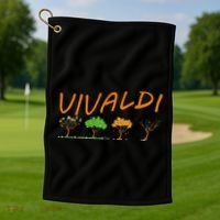 Vivaldi Four Seasons Classic Musical Gift Golf Towel thumb 1