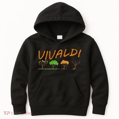 Vivaldi Four Seasons Classic Musical Gift Kids Hoodie