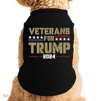 Veterans For Trump 2024 éLection 2024 Doggie Tank thumb 0
