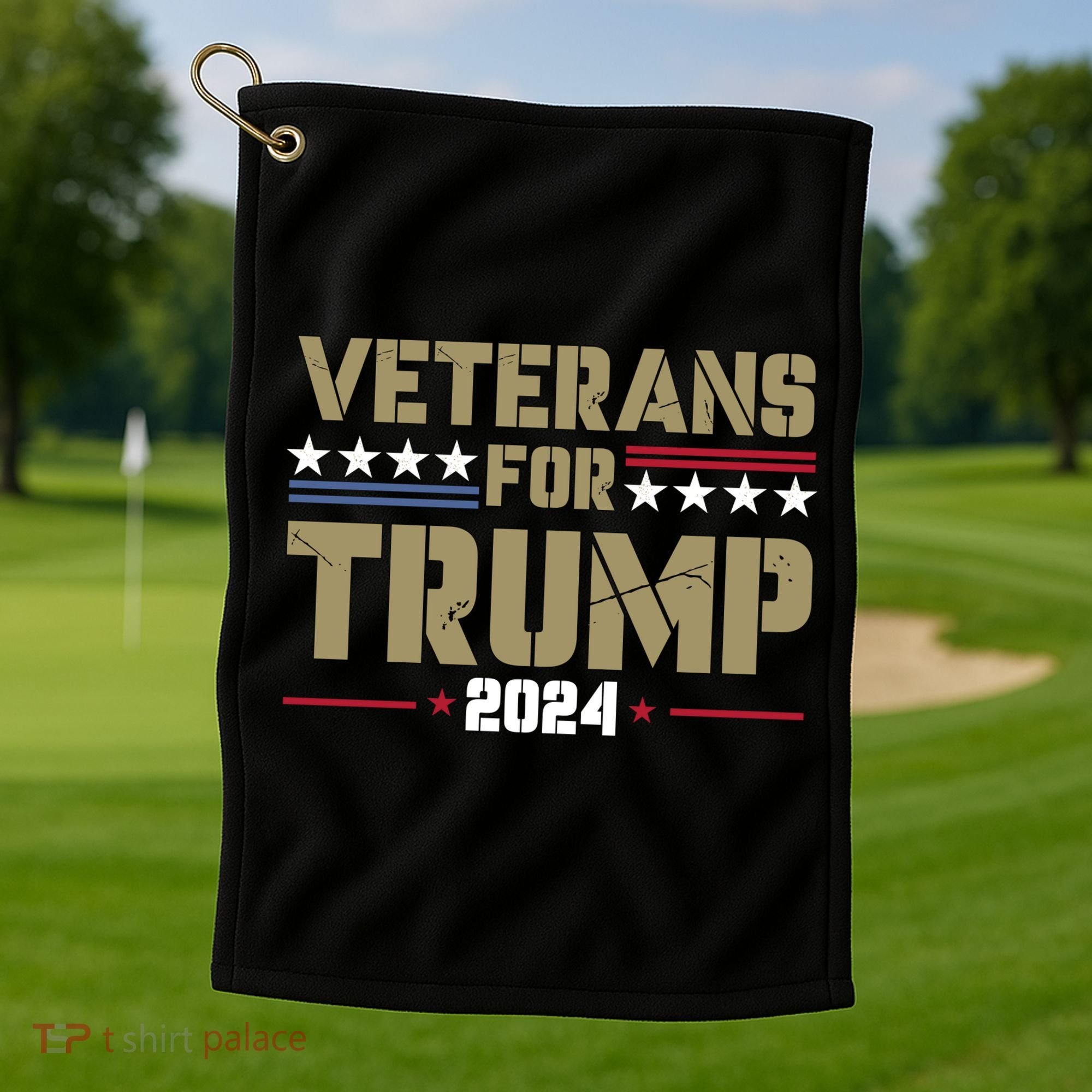 Veterans For Trump 2024 éLection 2024 Golf Towel