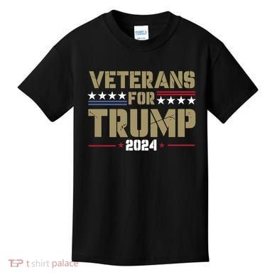 Veterans For Trump 2024 éLection 2024 Kids T-Shirt