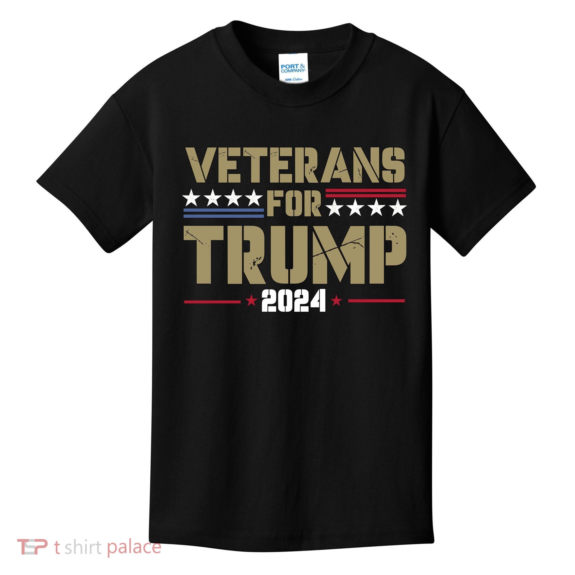 Veterans For Trump 2024 éLection 2024 Kids T-Shirt